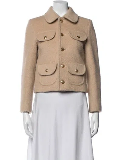 Pre-owned Celine Camel Hair Jacket In Neutrals