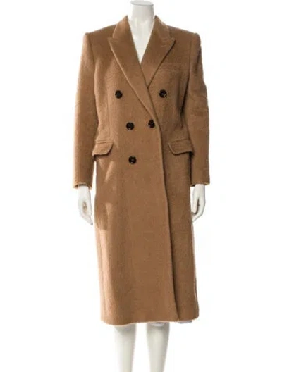 Pre-owned Celine Camel Hair Peacoat In Neutral