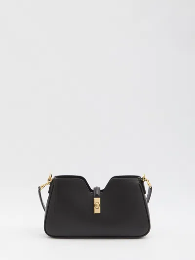 Celine Mini Handbag With Turn-lock Closure And Removable Straps In Black