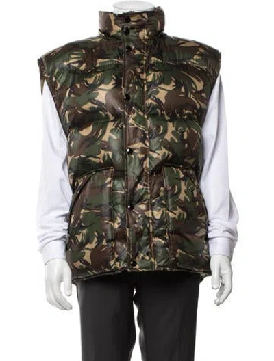 Pre-owned Celine Camouflage Print Camouflage Print Vest In Green