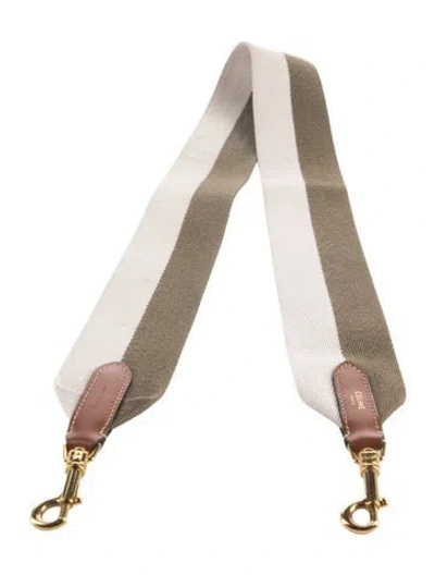 Pre-owned Celine Canvas Bag Strap In Multi