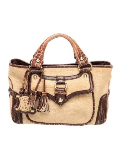 Pre-owned Celine Canvas Boogie In Neutral