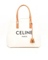 Celine Céline Canvas Cabas Horizontal Bag In White