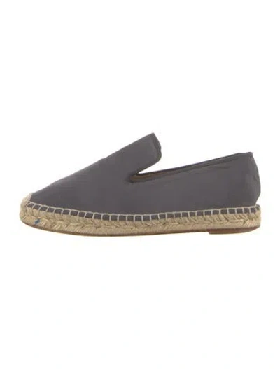 Pre-owned Celine Canvas Espadrilles In Gray