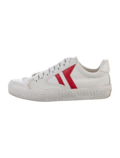 Pre-owned Celine Canvas Graphic Print Sneakers In Neutrals