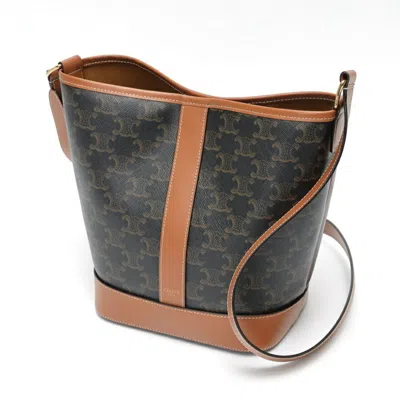 Pre-owned Celine Canvas Leather Shoulder Bag ()
