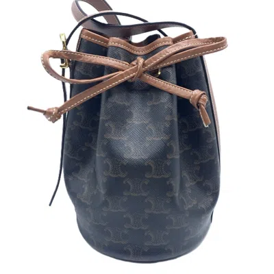 Pre-owned Celine Canvas Leather Shoulder Bag ()