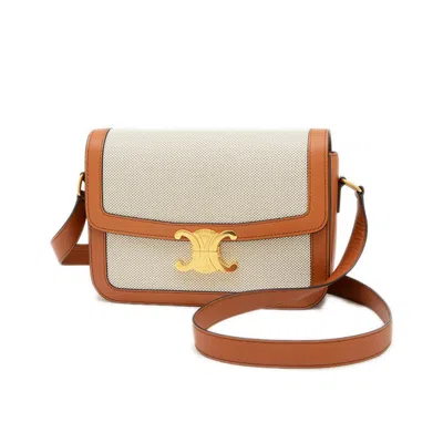 Pre-owned Celine Canvas Leather Shoulder Bag ()