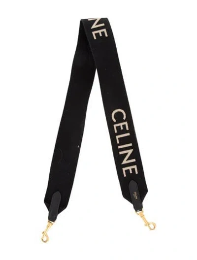 Pre-owned Celine Canvas Logo Bag Strap