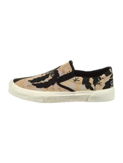 Pre-owned Celine Canvas Printed Sneakers In Neutral