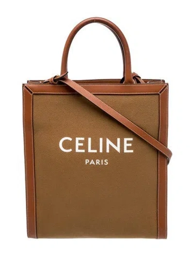 Pre-owned Celine Canvas Shoulder Bag In Brown