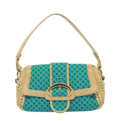 Pre-owned Celine Canvas Shoulder Bag () In Blue