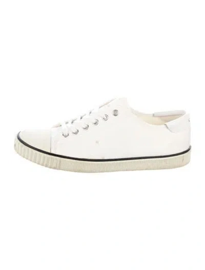 Pre-owned Celine Canvas Sneakers In Neutral