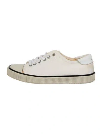 Pre-owned Celine Canvas Sneakers In Neutral