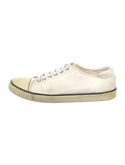Pre-owned Celine Canvas Sneakers In Neutrals