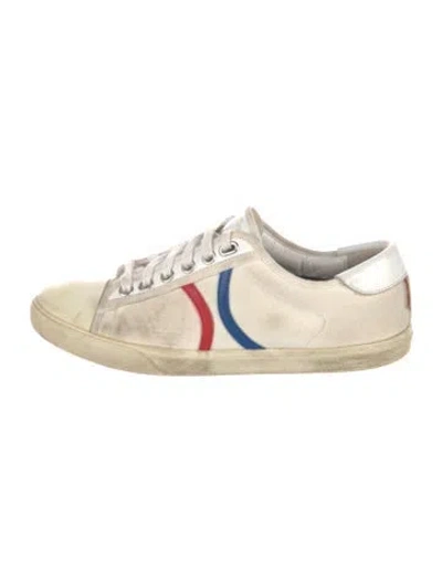 Pre-owned Celine Canvas Sneakers In White