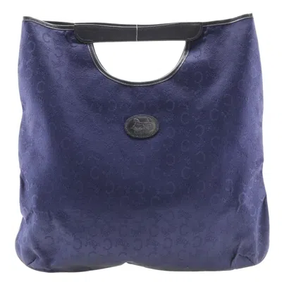 Pre-owned Celine Canvas Tote Bag () In Blue