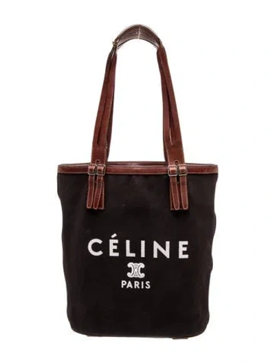 Pre-owned Celine Canvas Tote In Blue