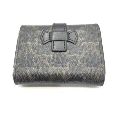 Pre-owned Celine Canvas Wallet (tri-fold) ()