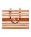 Celine Cabas Thais Large Canvas Tote In Nude