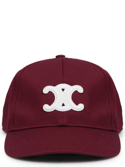 Celine Cappello Da Baseball Con Logo In Red