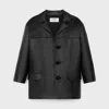 Celine Lapel Long Sleeve Coat
