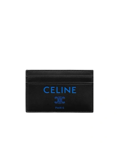Celine Card Holder In Smooth Lambskin In Black
