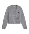 Celine Cardigan In Cashmere And Silk In Gray
