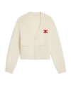 Celine Cardigan In Cashmere And Silk In Neutral