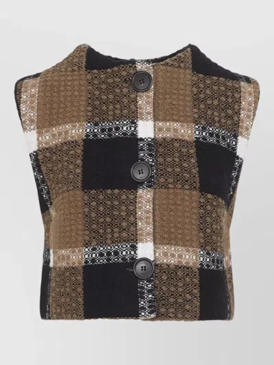 Celine Cardigan Jacket In Brown