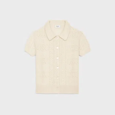 Celine Cardigan Manches Knitwear In Neutral