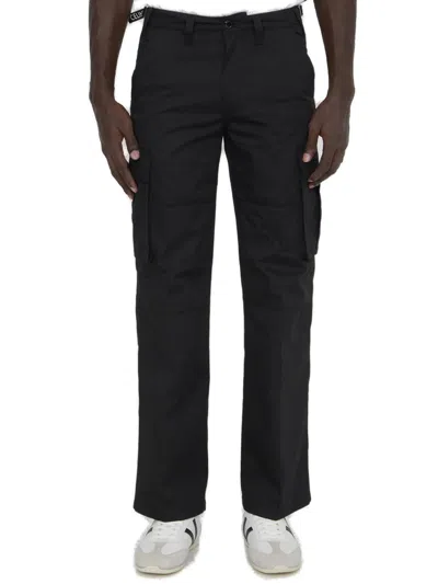 Celine Cargo Flap Pocket Pants In No Black