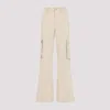 Celine Cargo Pants With Flared Leg And Pockets In Neutral