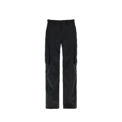 Celine Technical Cotton Cargo Trousers In Black