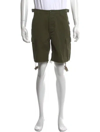 Pre-owned Celine Cargo Shorts In Green