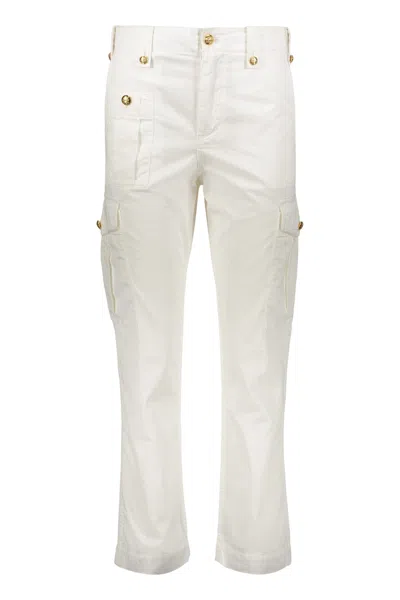 Celine Cargo Trousers In White