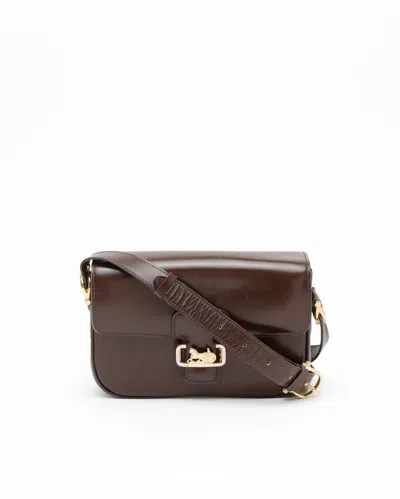 Celine Céline Carriage Box Bag In Brown