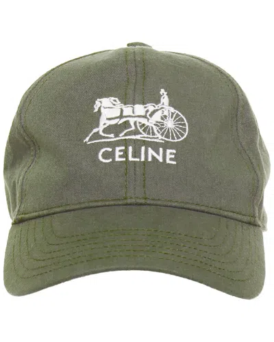 Pre-owned Celine Carriage Logo Baseball Cap (authentic Pre-loved)