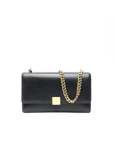 Celine Céline Case Chain Flap Bag In Black