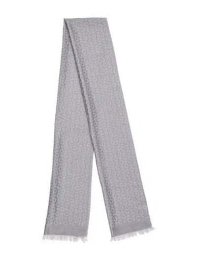 Pre-owned Celine Cashmere 1990's Shawl In Grey