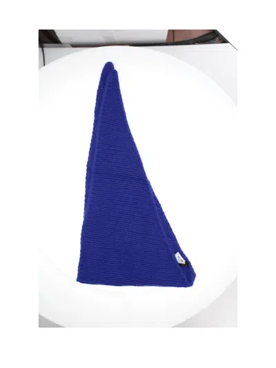 Celine Cashmere Bandana Scarf In Blue