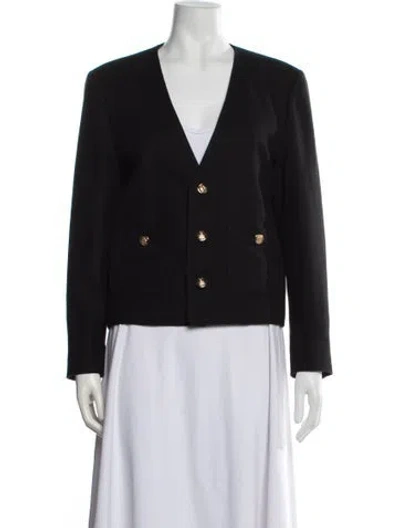 Pre-owned Celine Cashmere Blazer In Black