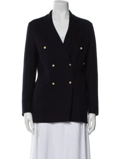 Pre-owned Celine Cashmere Blazer In Blue