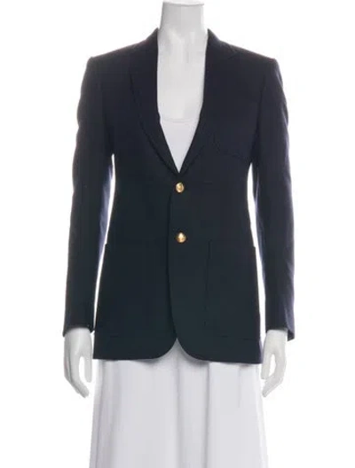 Pre-owned Celine Cashmere Blazer In Blue