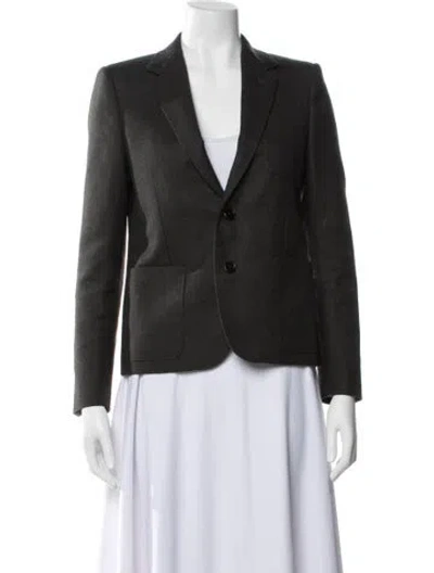 Pre-owned Celine Cashmere Blazer In Gray