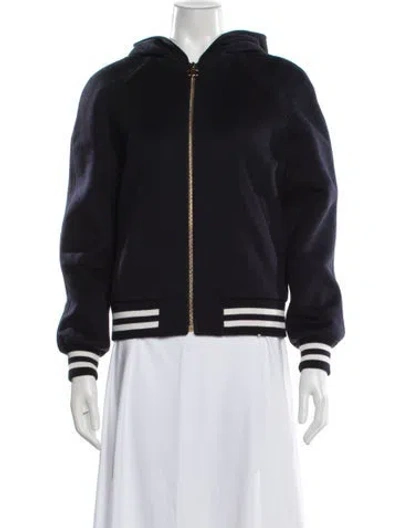 Pre-owned Celine Cashmere Bomber Jacket In Black