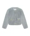 Celine Cashmere Cardigan In Gray