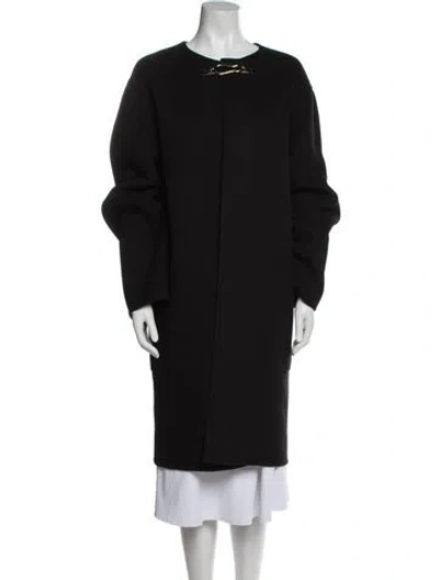 Pre-owned Celine Cashmere Coat In Black