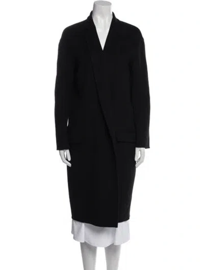 Pre-owned Celine Cashmere Coat In Black