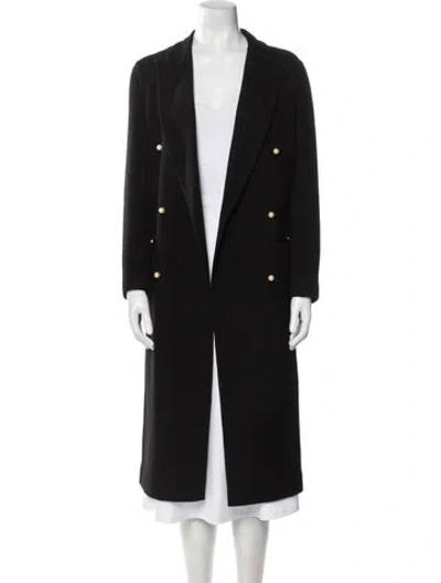 Pre-owned Celine Cashmere Coat In Black